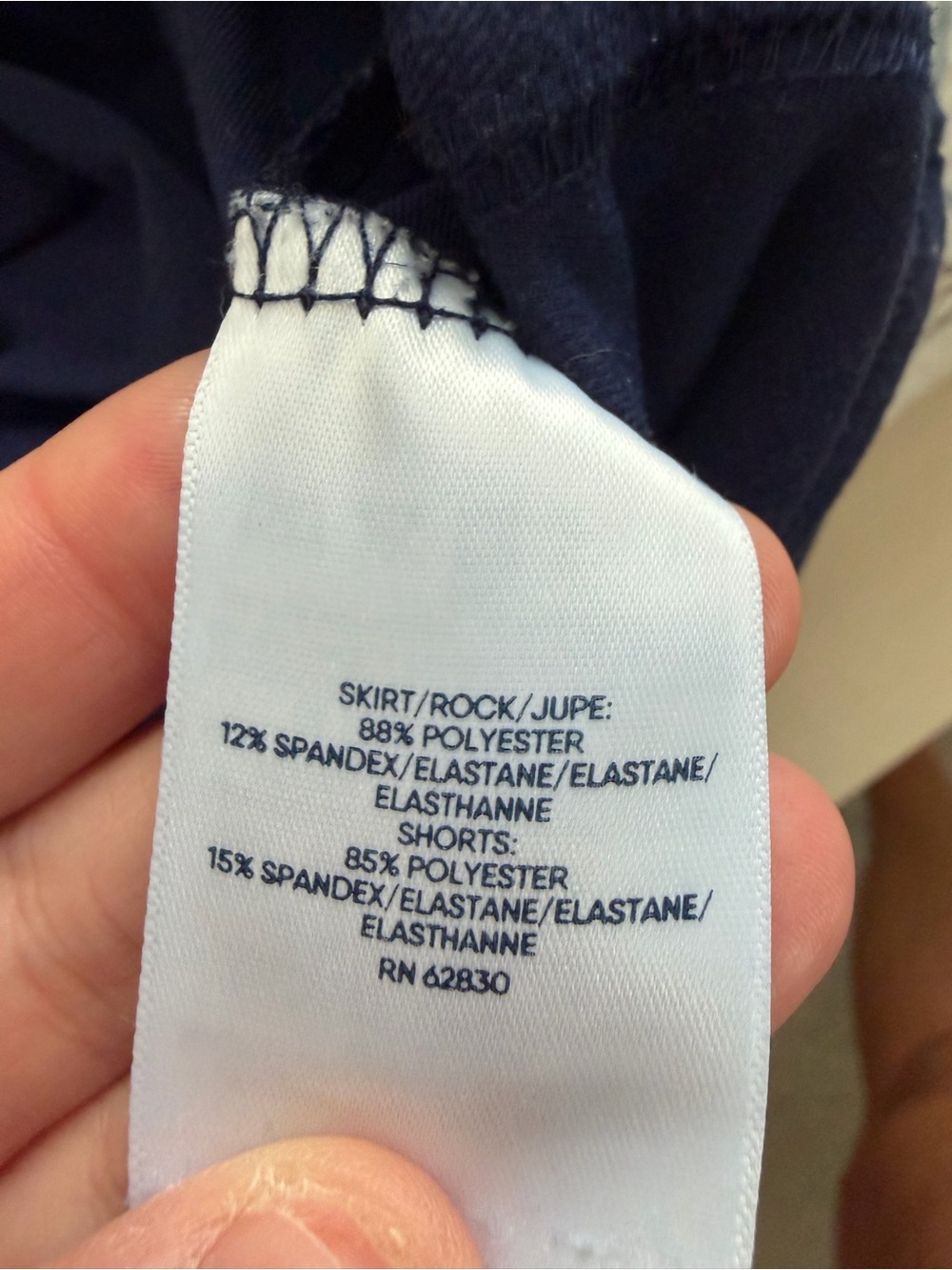 Lands' End Navy Casual Mini Skirt - Picture 5 of 6